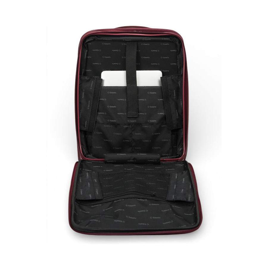 Caselite Venture 57cm & 76cm Top Open Hardside Luggage Set Dark Red Dark Red