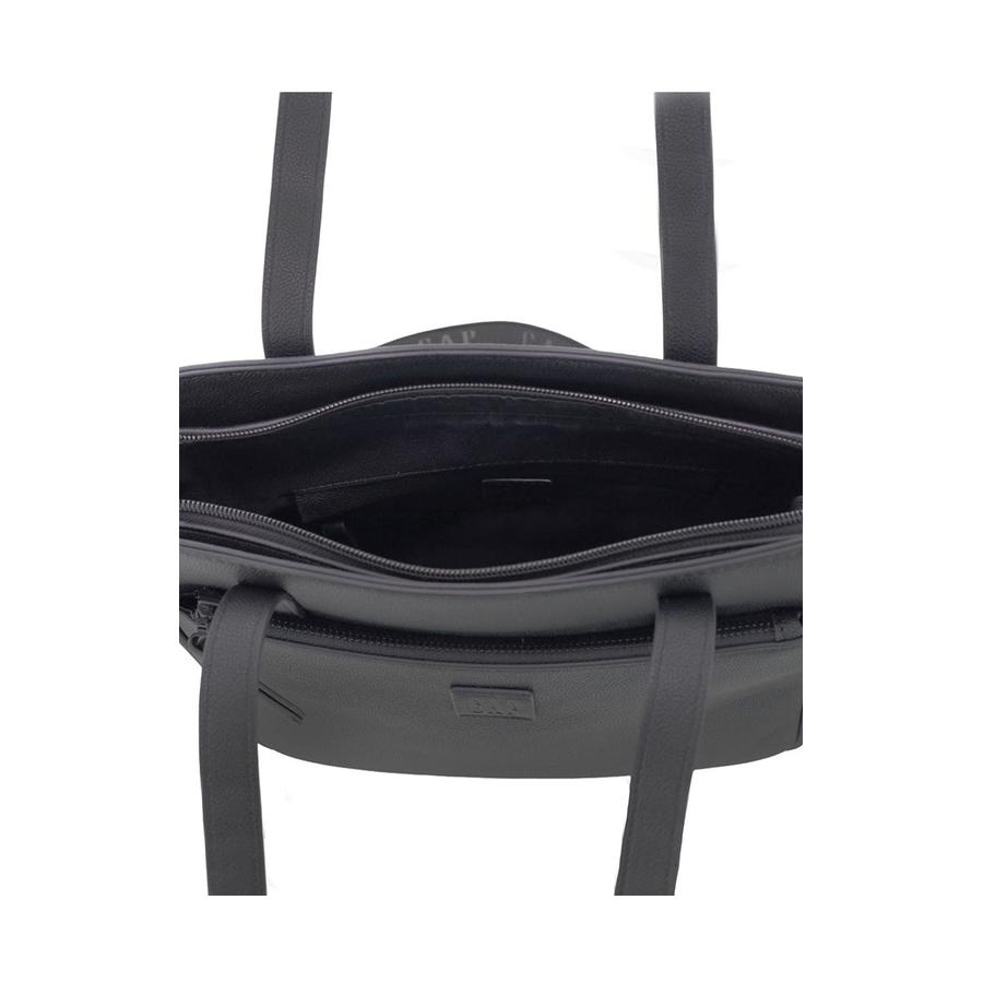 Gap Camilla Ladies Vegan Leather Mini Tote Crossbody Bag Black Black