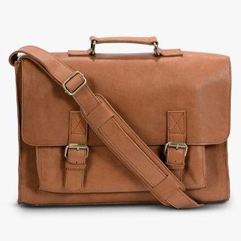 Duffle and Co Daniel Satchel Tan