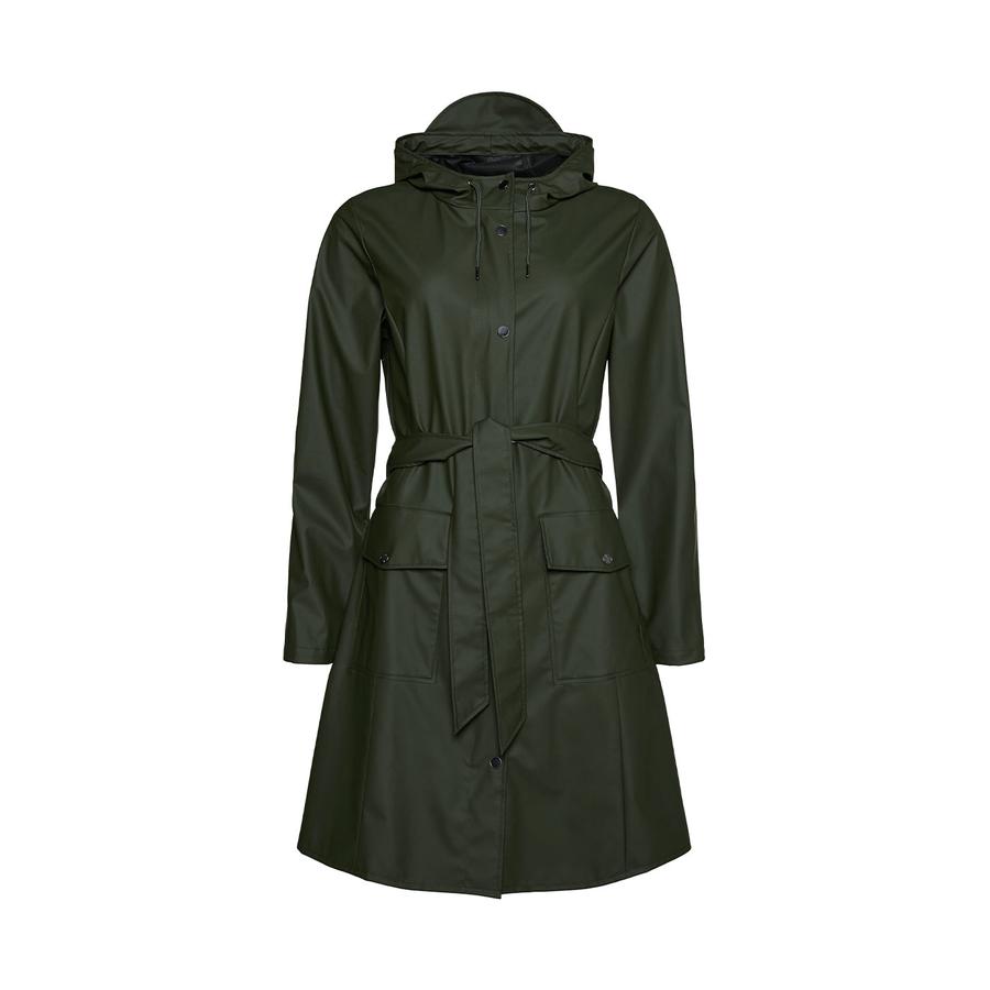Rains Curve Jacket Green Default Title