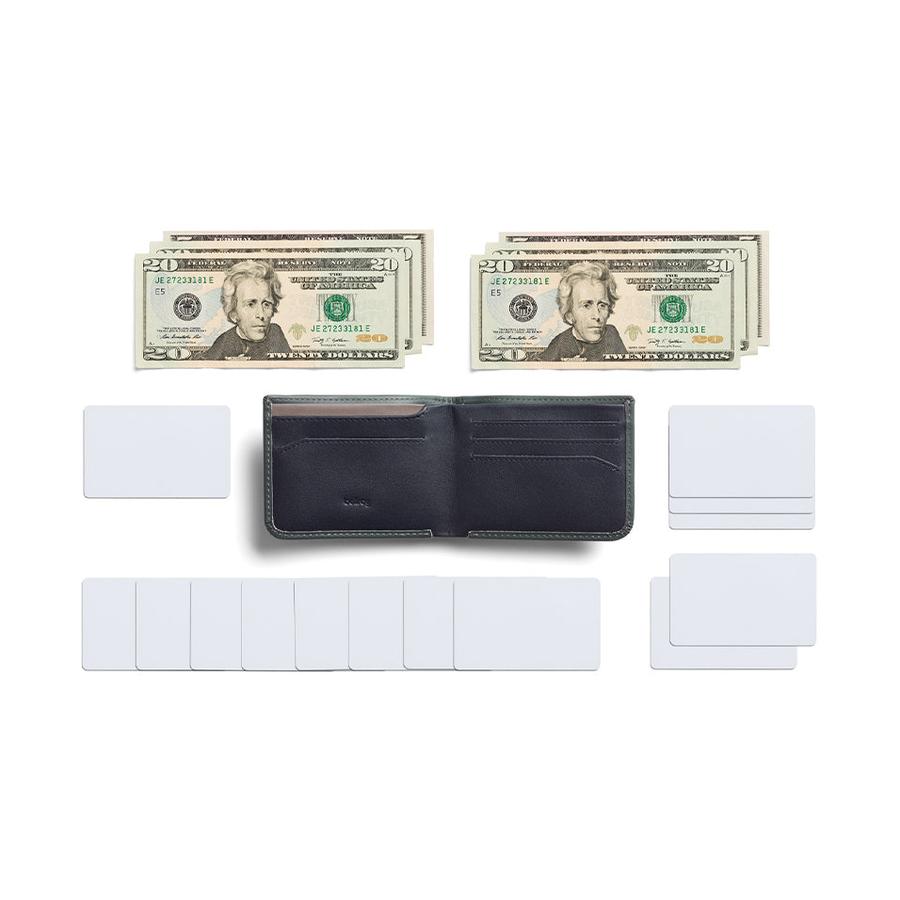 Bellroy RFID Hide & Seek LO Leather Wallet Everglade Everglade