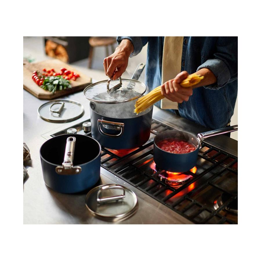 Joseph Joseph Space 23cm Non-Stick Saucepan & Lid Midnight Blue Midnight Blue