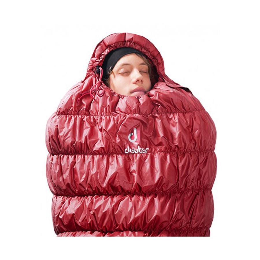 Deuter Exosphere -6° Left Zip Sleeping Bag Cranberry Fire Cranberry Fire