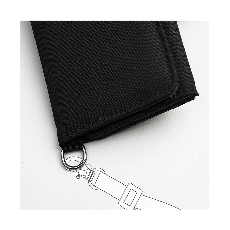 Pacsafe RFIDsafe RFID Blocking Trifold Wallet Black Black