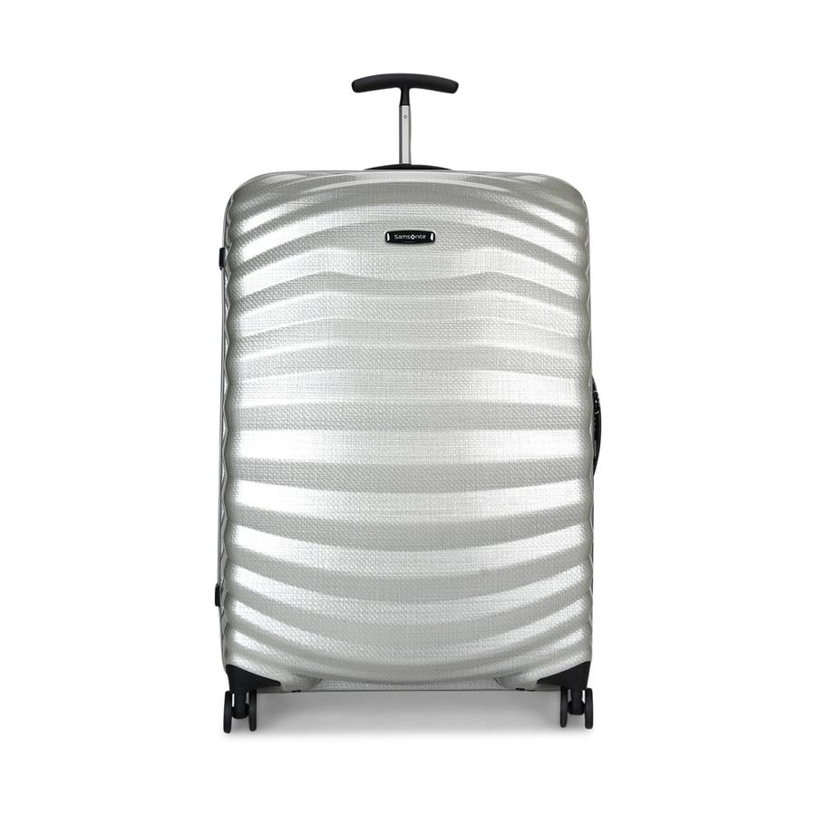 Samsonite Lite-Shock Sport 75cm CURV Checked Suitcase Silver Silver