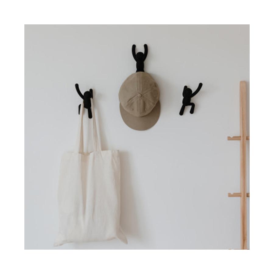 Umbra Buddy Wall Hooks (Set of 3) Black Black
