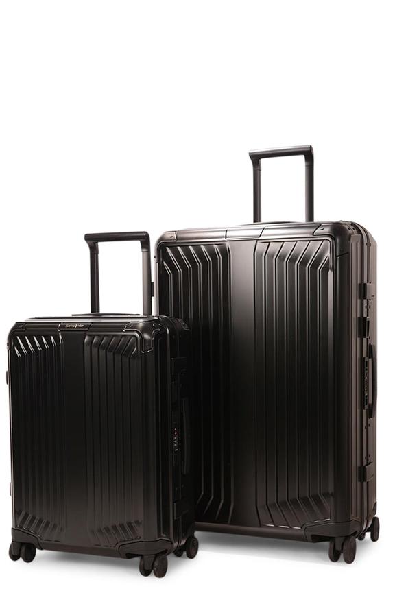 Samsonite Lite-Box ALU 55cm & 76cm Hardside Luggage Set Black
