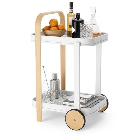 Umbra Bellwood Bar Serving Cart White/Natural