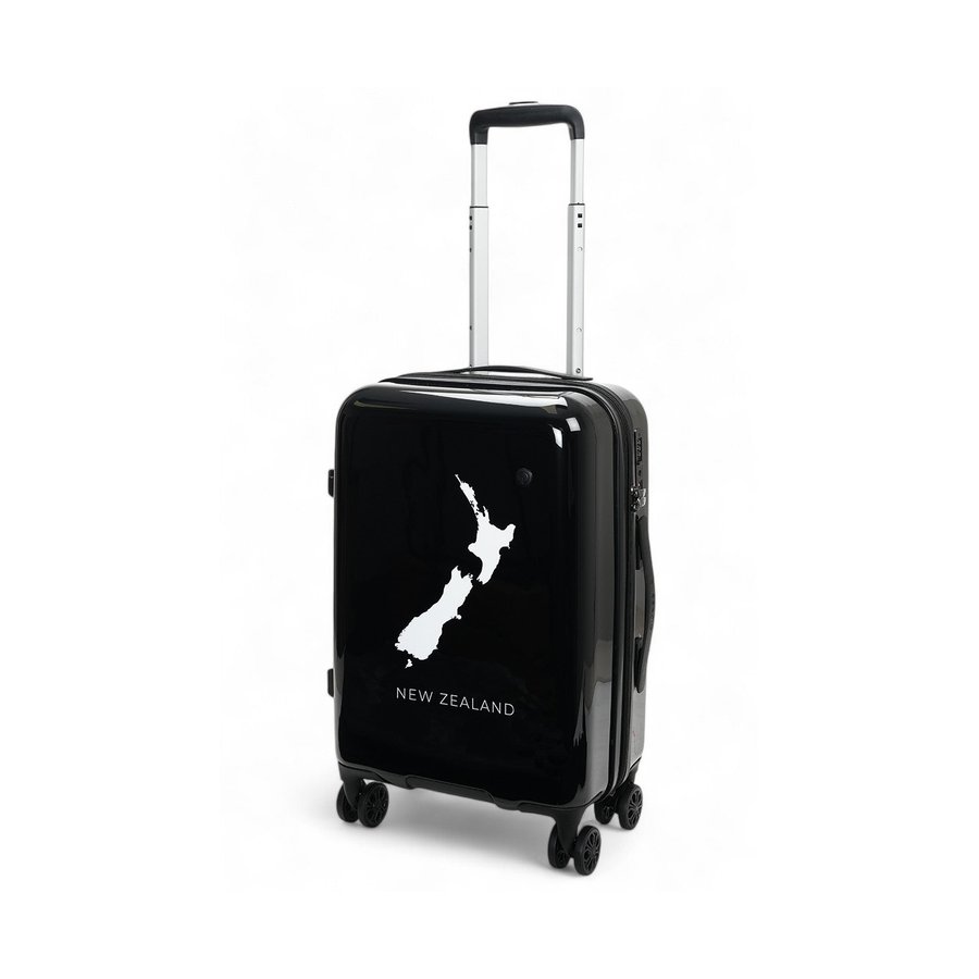 Caselite NZ Map 56cm Hardside Carry-On Suitcase Black Black