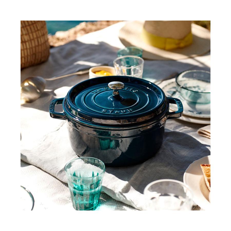 Staub 20cm (2.2L) Round Cocotte Sea Blue Sea Blue