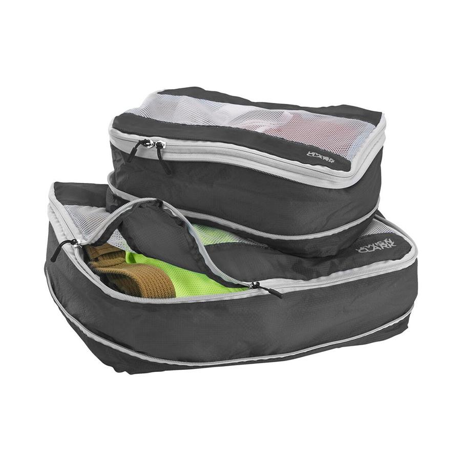 Lewis N. Clark Packing Cube Set -  2 Pack Charcoal Charcoal