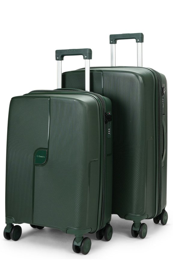 Caselite Aero 56cm & 65cm Hardside Luggage Set Forest Green