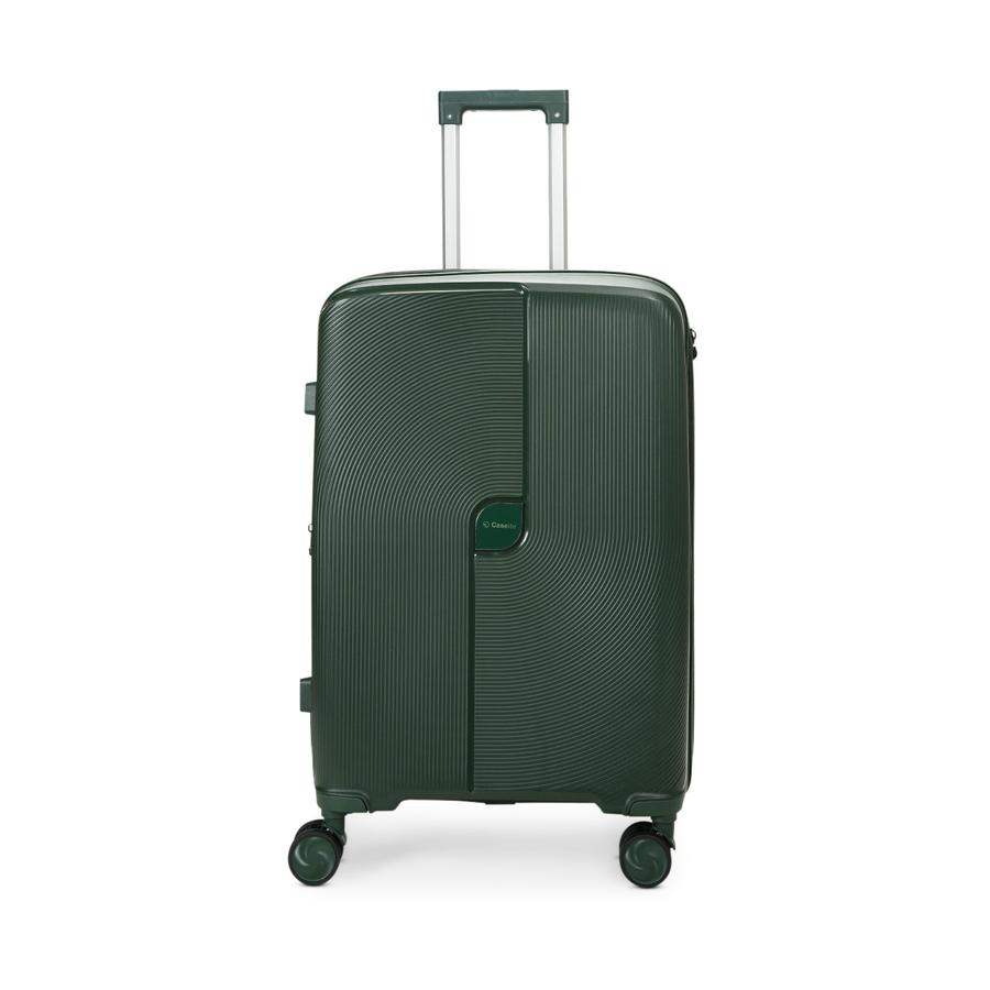 Caselite Aero 65cm Hardside Checked Suitcase Forest Green Forest Green