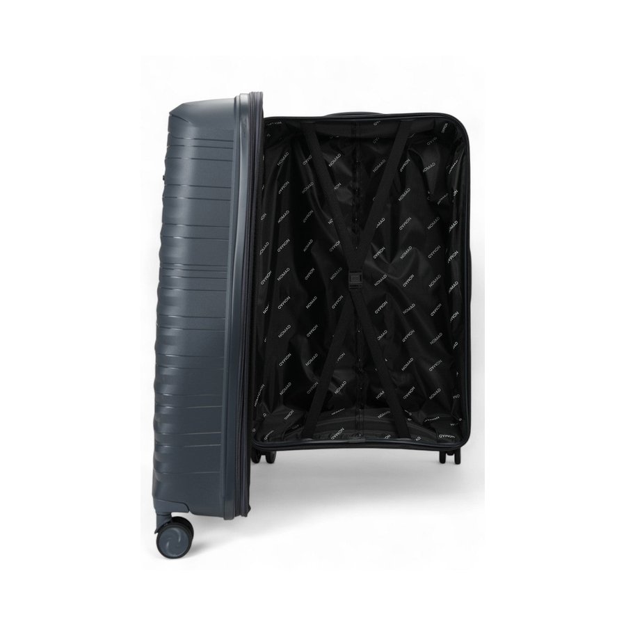 Nomad Discover 75cm Hardside Checked Suitcase Dark Grey Dark Grey