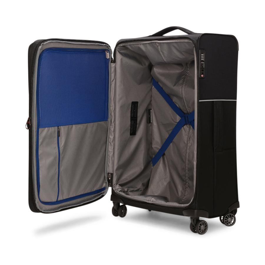 Samsonite 73H 71cm Softside Checked Suitcase Black Black