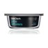 ClickClack Cook+ Round 0.4L Heatproof Glass Container Grey