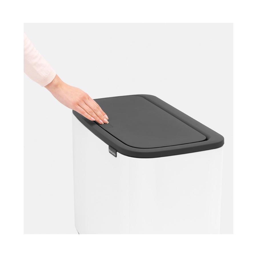 Brabantia Bo Touch Bin (11 + 23L) White White