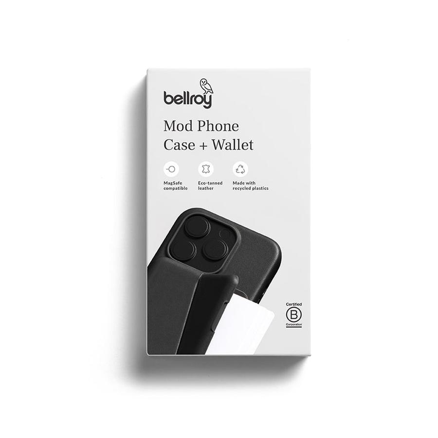 Bellroy iPhone 15 Pro Max Mod Phone Case + Wallet Black Black