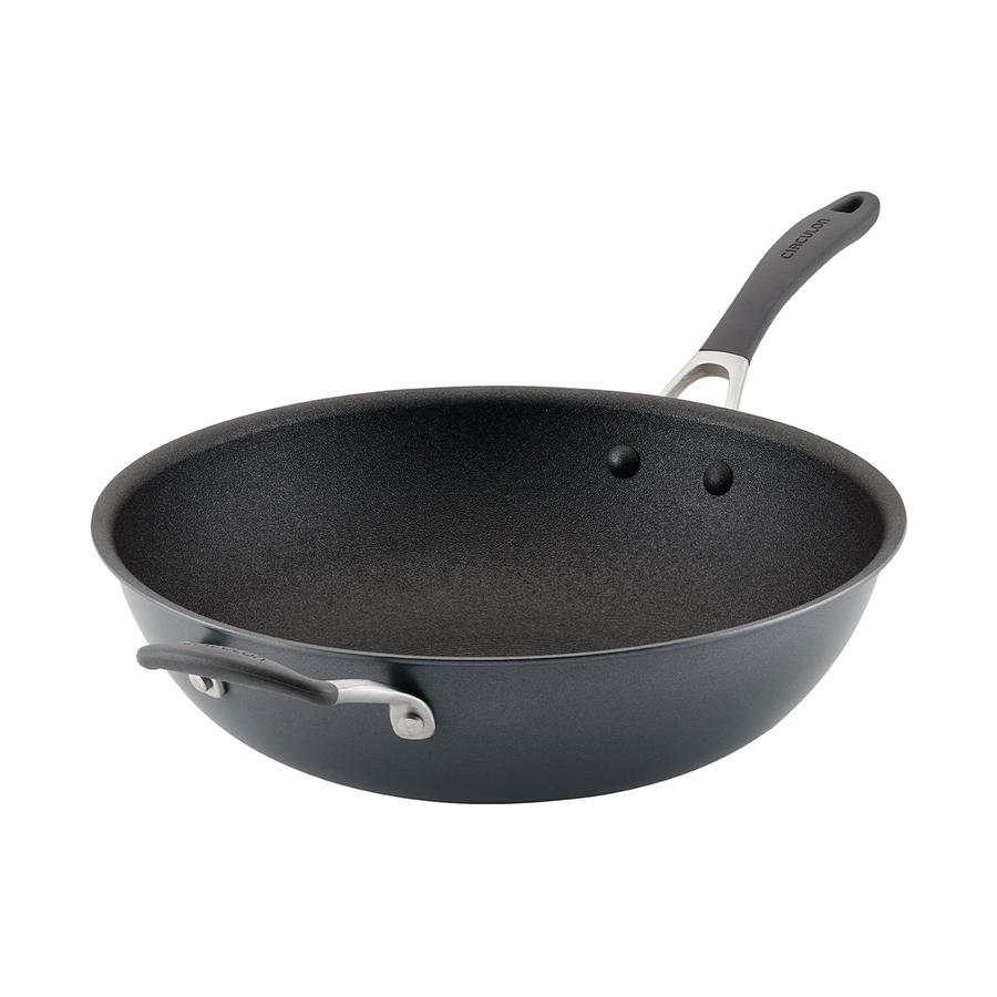 Circulon ScratchDefense A1 34cm Open Stir Fry Pan Black Black