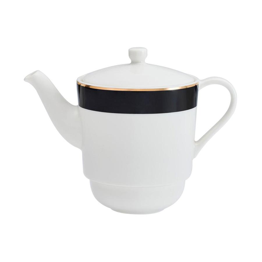 Mikasa Luxe Deco China Tea Set for One White White