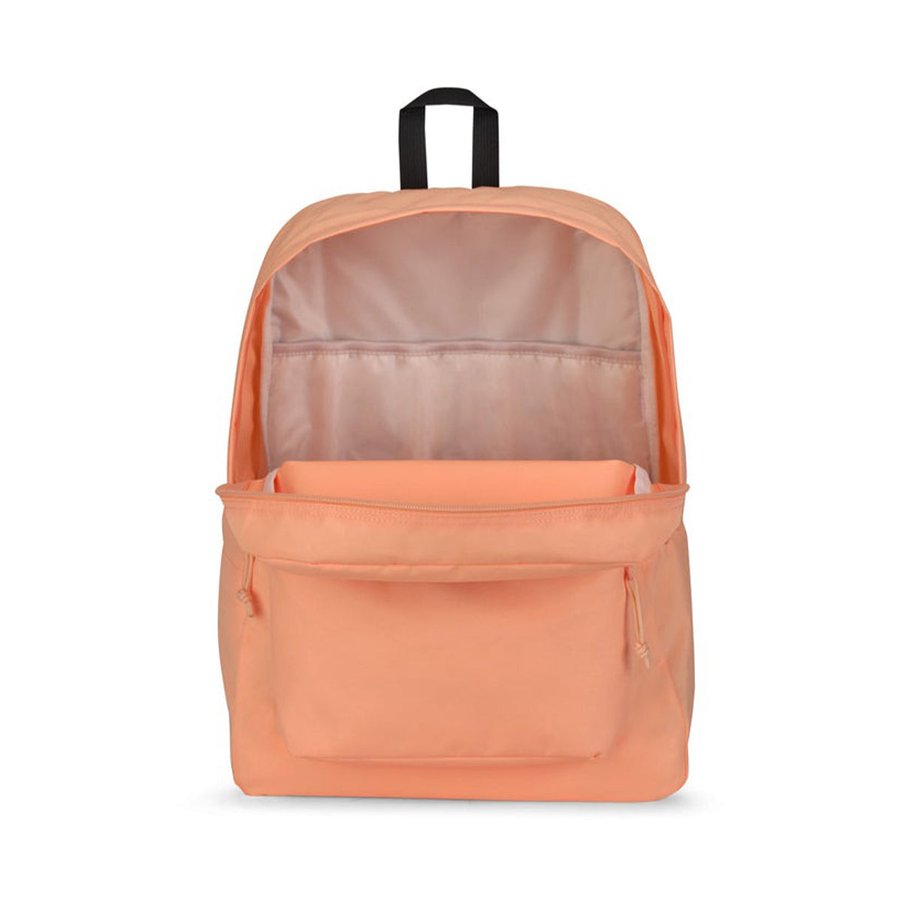 Jansport Superbreak Plus Backpack Peach Neon Peach Neon