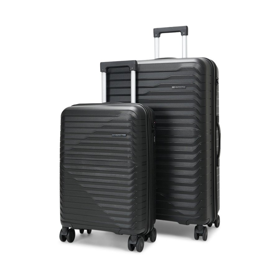 Caselite Summit 56cm & 75cm Hardside Luggage Set Black Black