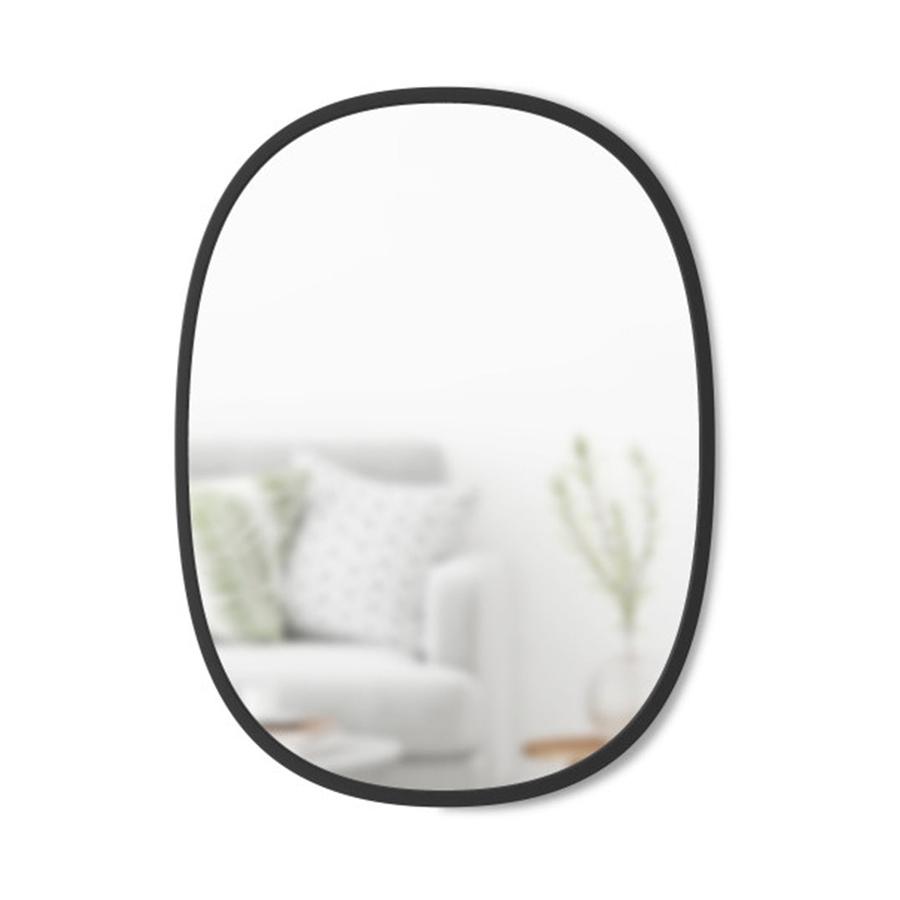 Umbra Hub Oval Wall Mirror (61cm x 45.7cm) Black Black