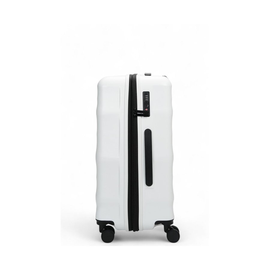 Explorer Luna-Air 63cm Hardside Checked Suitcase White White