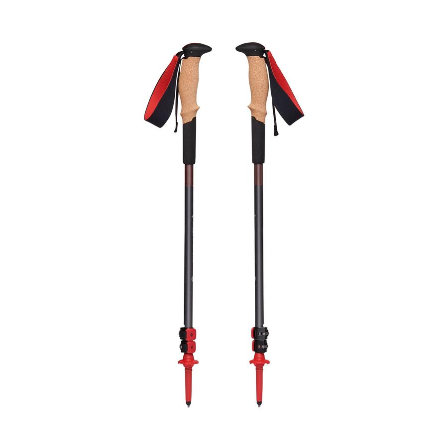 Black Diamond Pursuit Shock Trekking Poles (Medium/Large) Steel Grey/Octane Steel Grey/Octane