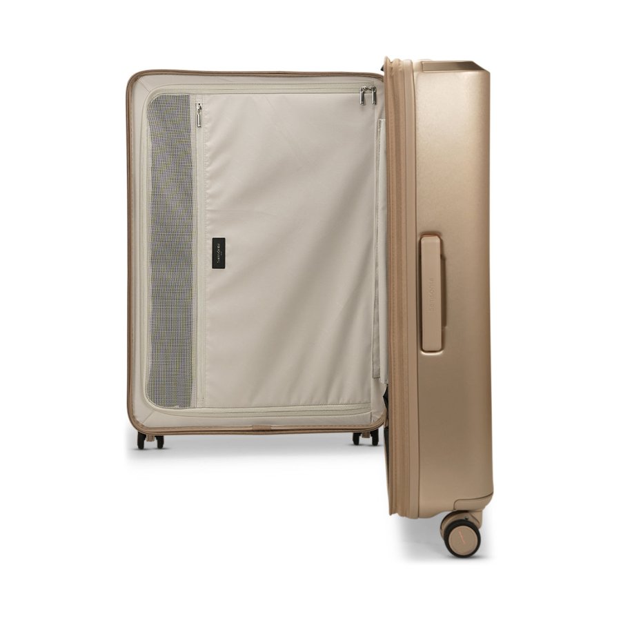 Samsonite Evoa Z 55cm & 75cm Hardside Luggage Set Ivory Gold Ivory Gold