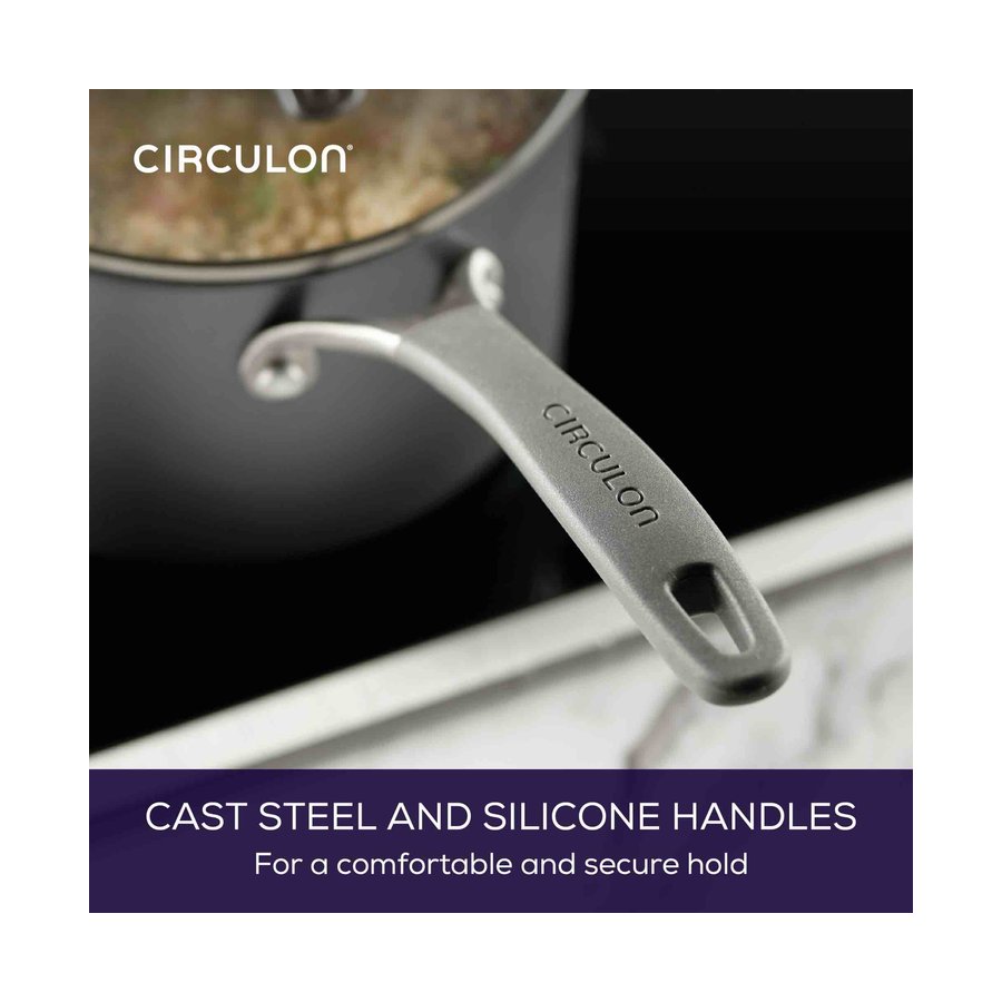 Circulon ScratchDefense A1 14cm Open Milkpan Black Black