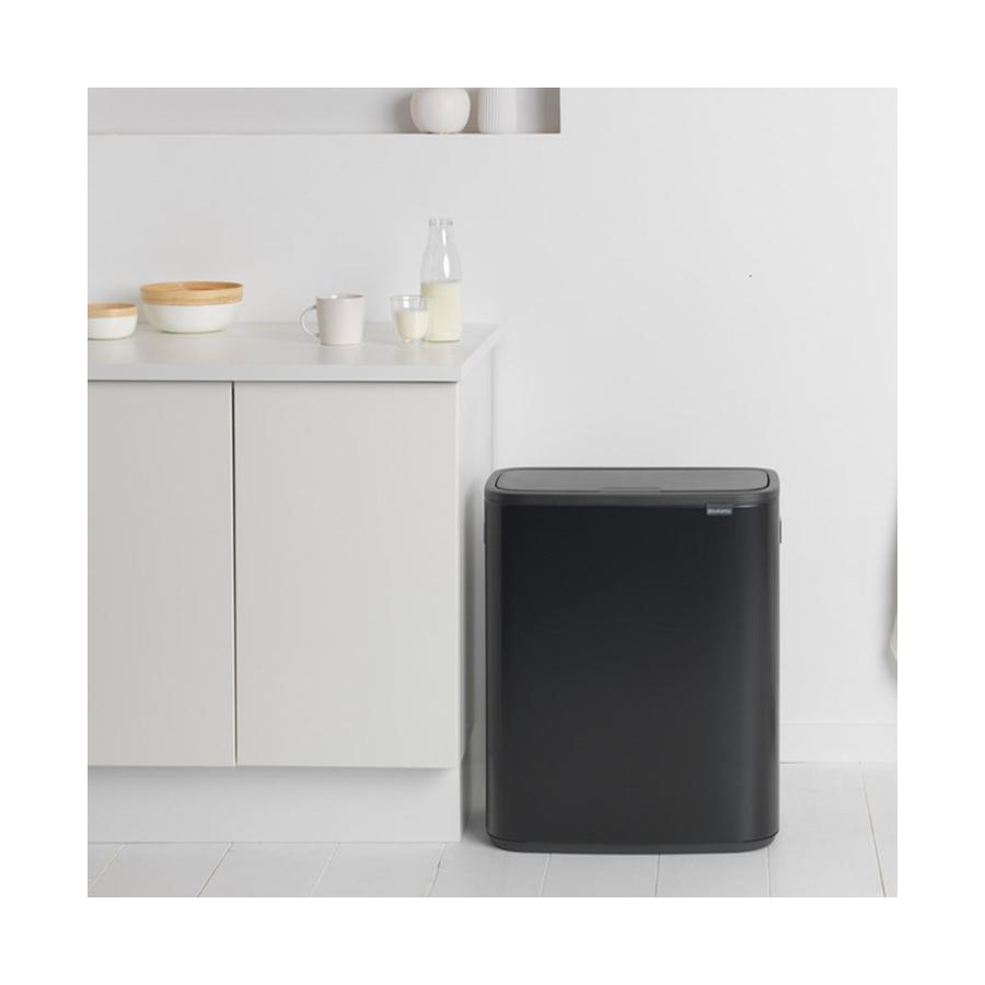 Brabantia Bo Touch Bin (60L) Matte Black Matte Black