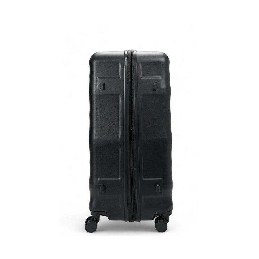Explorer Luna-Air 74cm Hardside Checked Suitcase Black Black