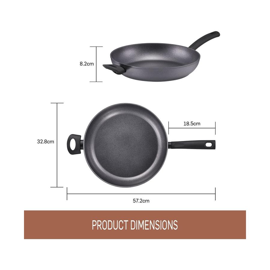 Essteele Per Benessere Open Skillet 32cm Grey Grey