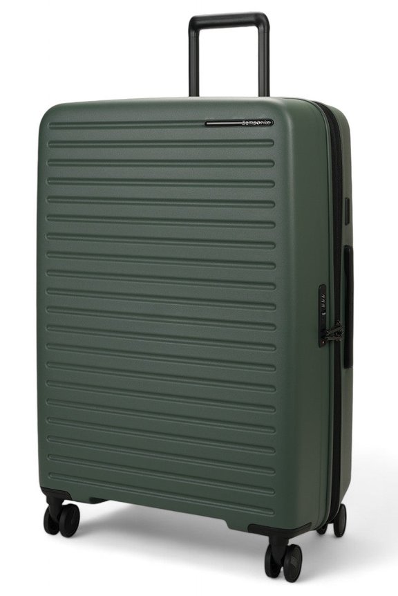 Samsonite Restackd 75cm Hardside Checked Suitcase Sage