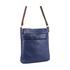Milleni Faith Women's Leather Crossbody Bag Indigo/Chestnut