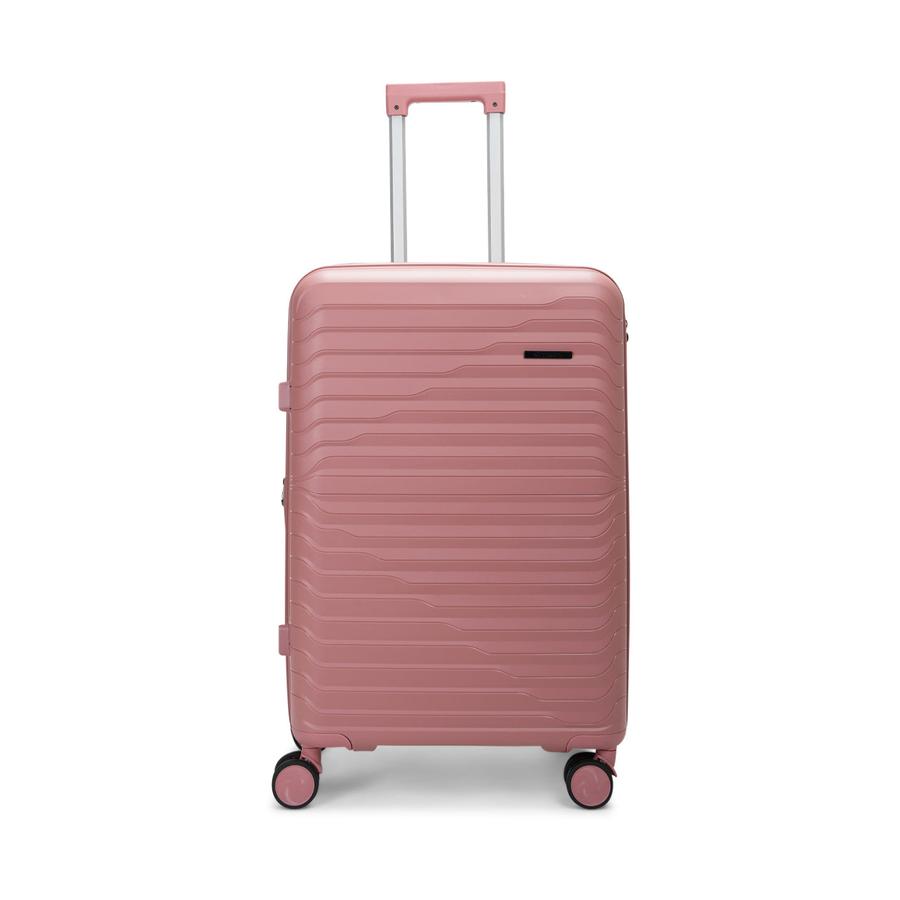 Caselite Summit 65cm Hardside Checked Suitcase Rose Rose