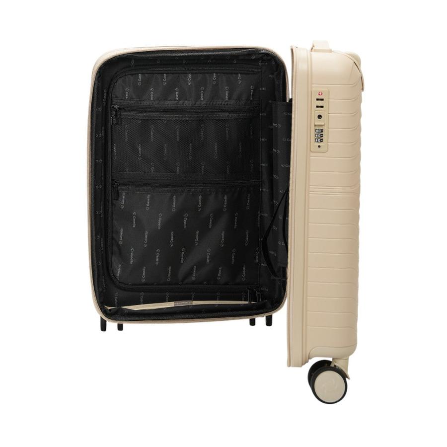 Caselite Summit 56cm Hardside Carry-On Suitcase Beige Beige