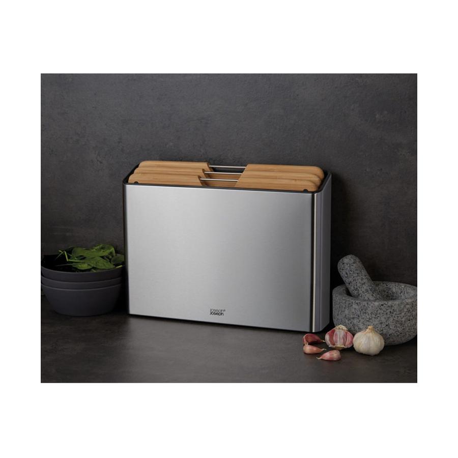 Joseph Joseph Folio Steel 3-Piece Chopping Board Set Bamboo Bamboo