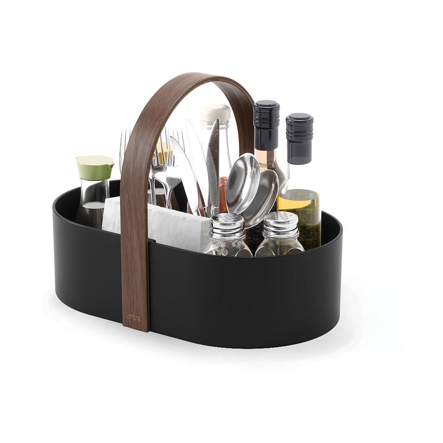Umbra Bellwood Caddy Black/Walnut Black/Walnut