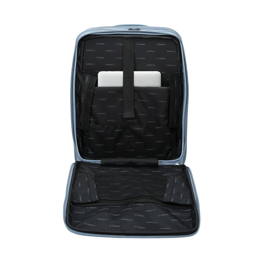 Caselite Venture 57cm & 76cm Top Open Hardside Luggage Set Grey Blue Grey Blue