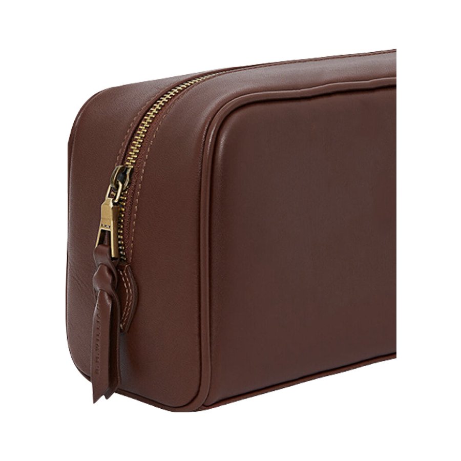 RM Williams City Wash Bag Chestnut Chestnut