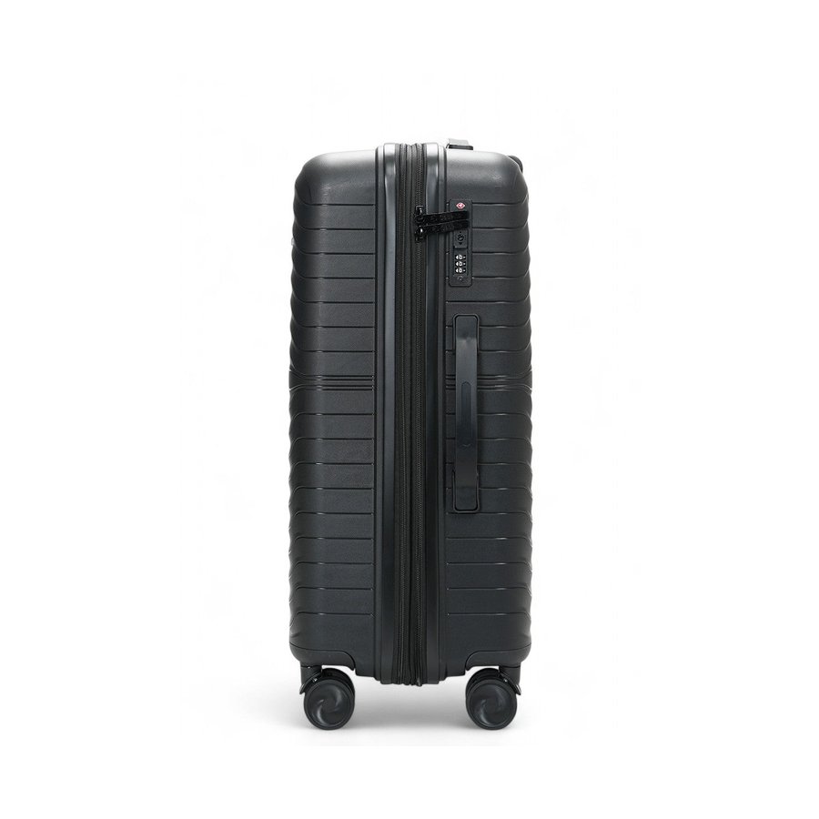 Caselite Summit 65cm Hardside Checked Suitcase Black Black