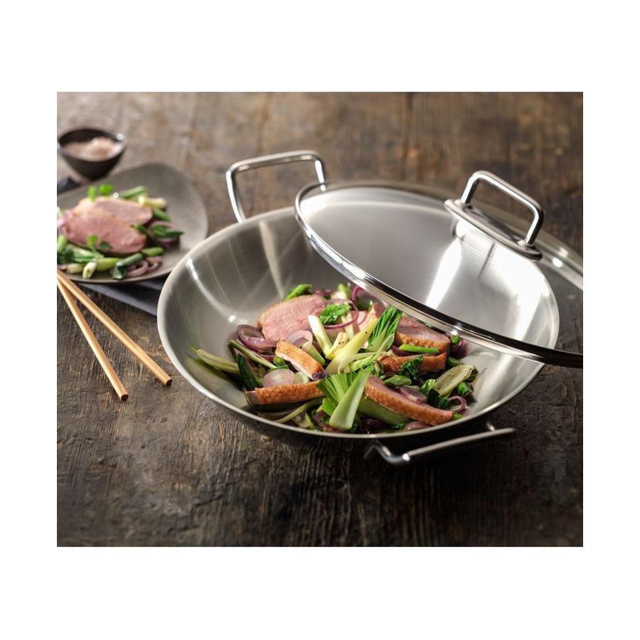 Zwilling 32cm Wok 2 Side Handles Stainless Steel Stainless Steel