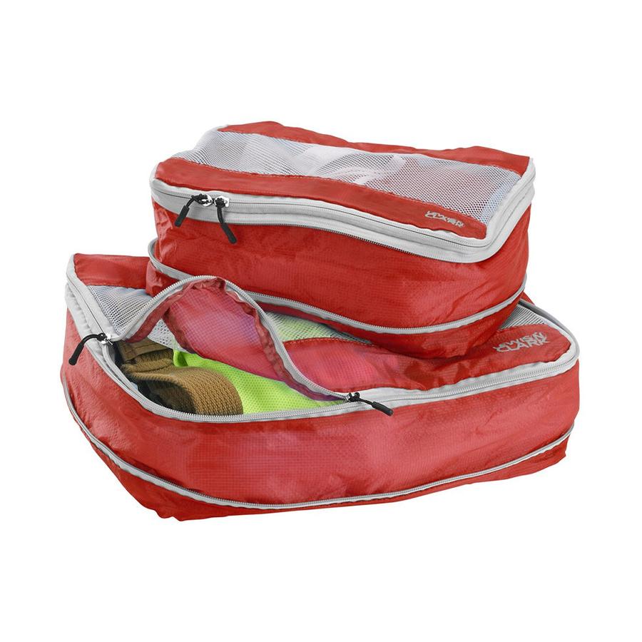 Lewis N. Clark Packing Cube Set -  2 Pack Red Red