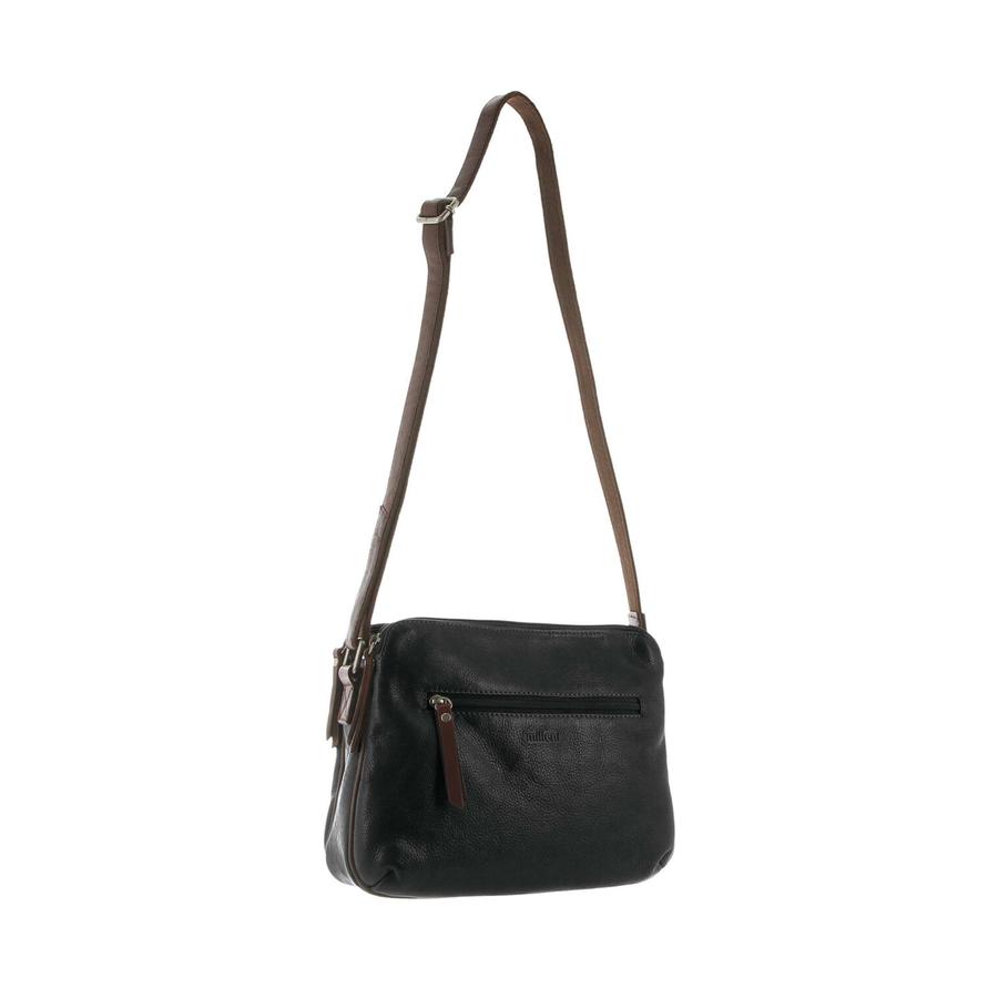 Milleni Grace Women's Leather Crossbody Bag Black/Chestnut Black/Chestnut