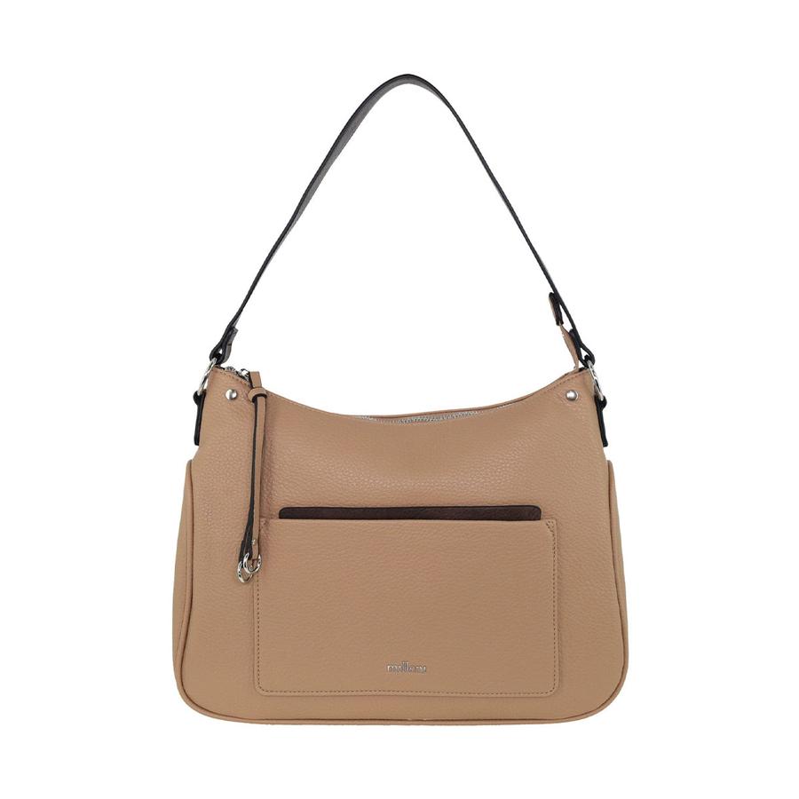 Milleni Elysia Ladies Vegan Leather Fashion Tote Bag Stone Stone