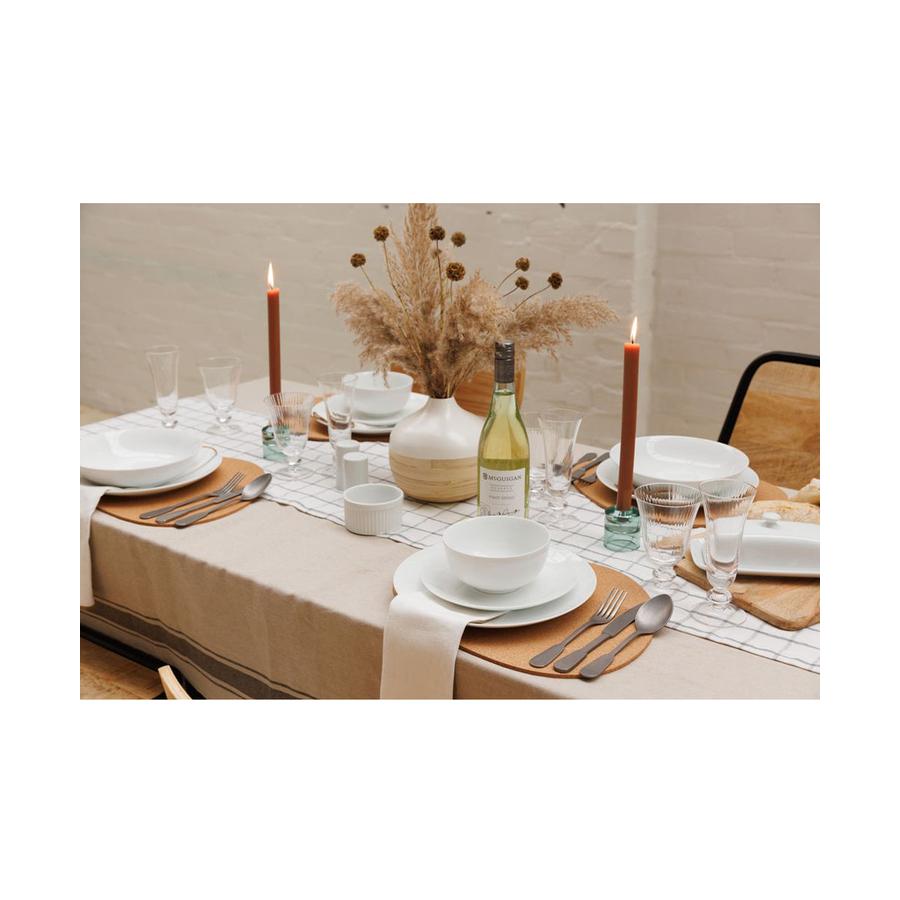 Mikasa Chalk 12-Piece Porcelain Dinner Set White White