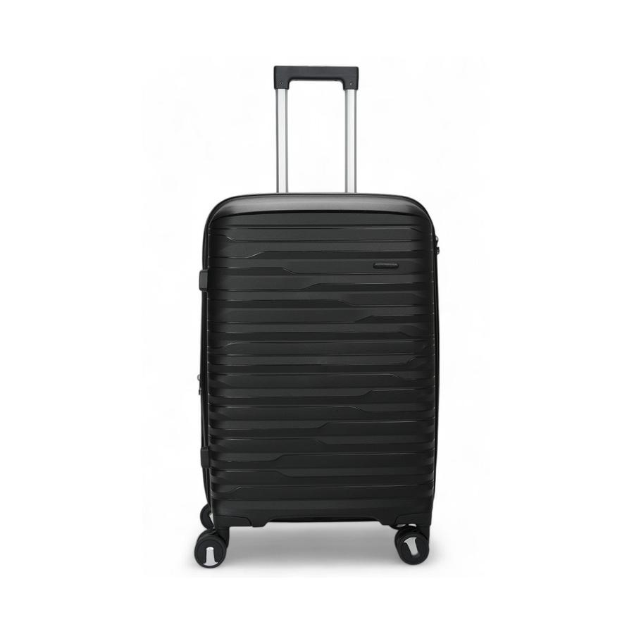 Nomad Discover 65cm Hardside Checked Suitcase Black Black