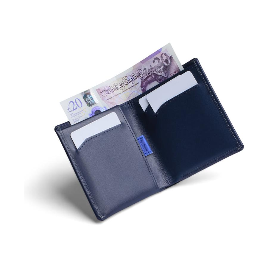 Bellroy RFID Note Sleeve Leather Wallet Navy Navy